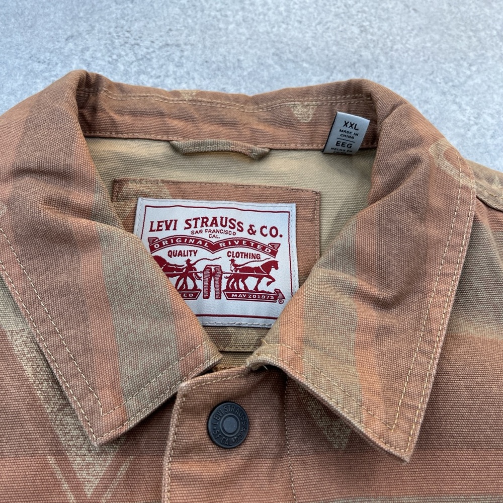 Levi's Aztec Style Pattern Pendleton Inspired Tan… - image 8